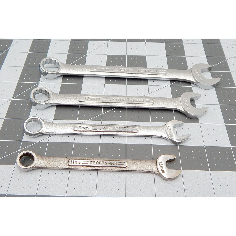 Craftsman Combination Wrenches Metric Set of 4 Forged in USA VV Series